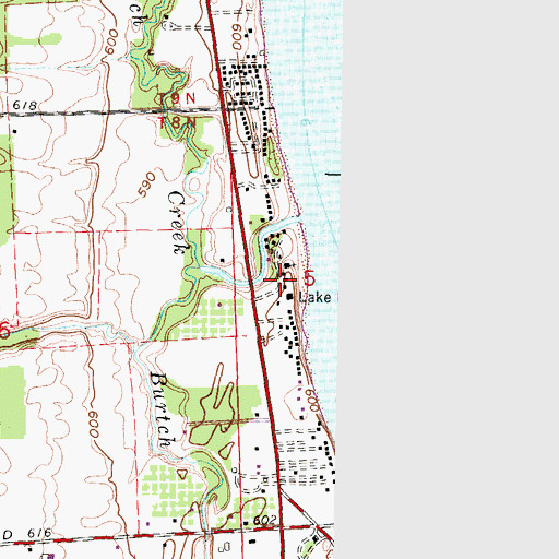 Topographic Map of Lake Huron Camp, MI