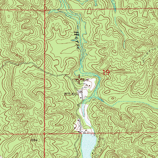Topographic Map of Lackey Cemetery, AL