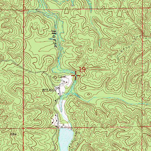 Topographic Map of Lackeys Mill (historical), AL