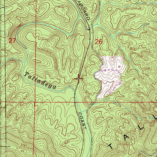Topographic Map of Markstein (historical), AL