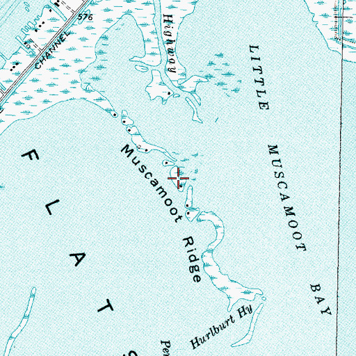 Topographic Map of Muscamoot Ridge, MI