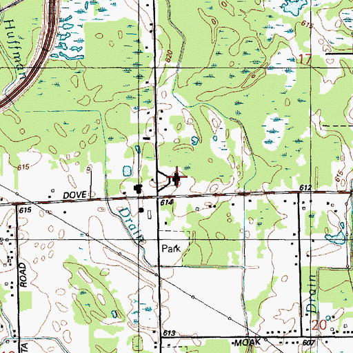 Topographic Map of Negaunee School (historical), MI