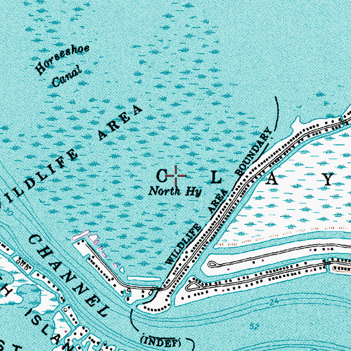 Topographic Map of North Highway, MI