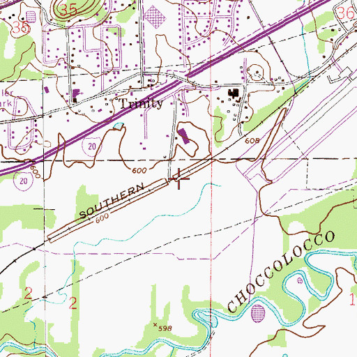 Topographic Map of McKibbon (historical), AL