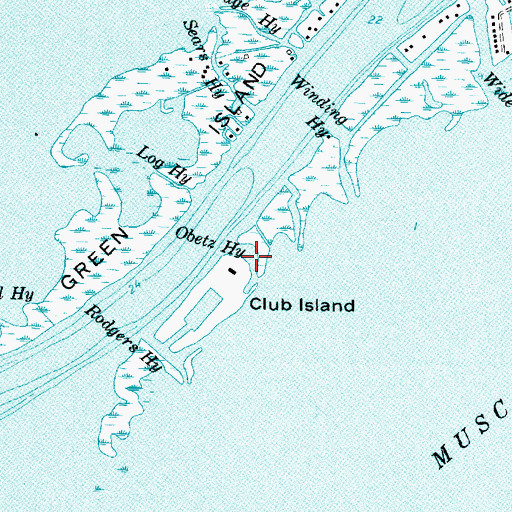 Topographic Map of Obetz Highway, MI