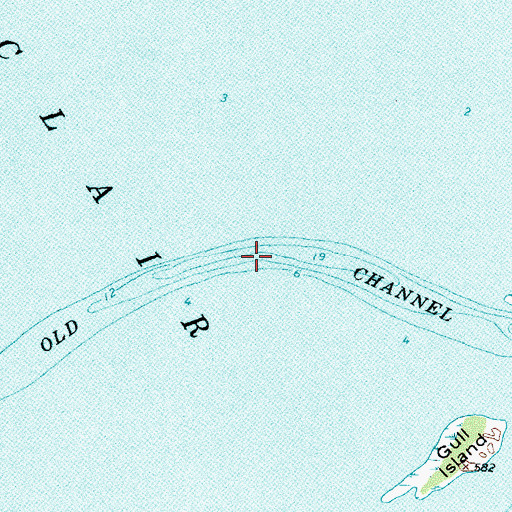 Topographic Map of Old Channel, MI