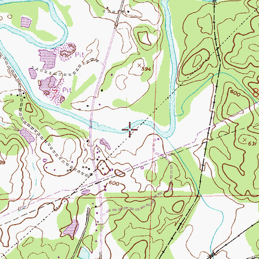 Topographic Map of McKibbons Mill (historical), AL