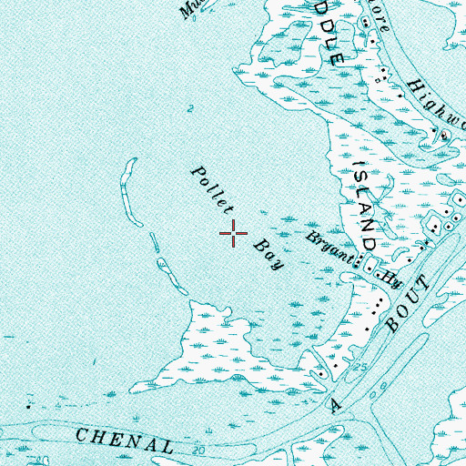 Topographic Map of Pollet Bay, MI