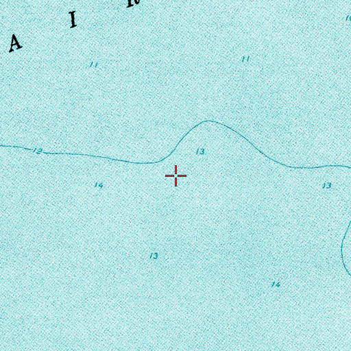 Topographic Map of Lake Saint Clair, MI