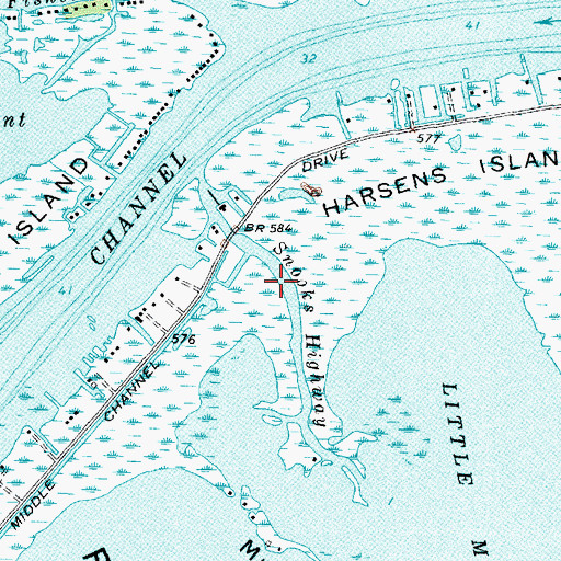 Topographic Map of Snooks Highway, MI