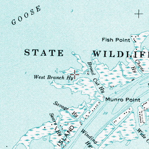 Topographic Map of West Branch Highway, MI