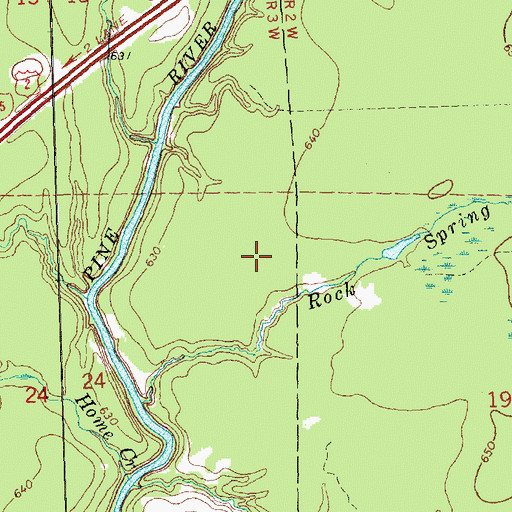Topographic Map of MacKinac Trail, MI