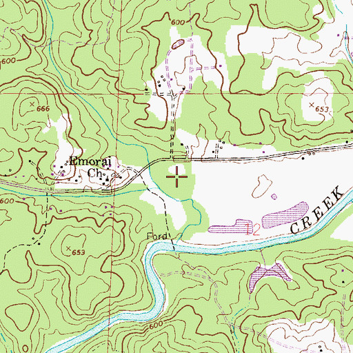 Topographic Map of Richeytown, AL