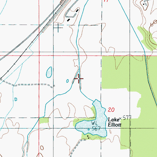 Topographic Map of Rock Run, AL