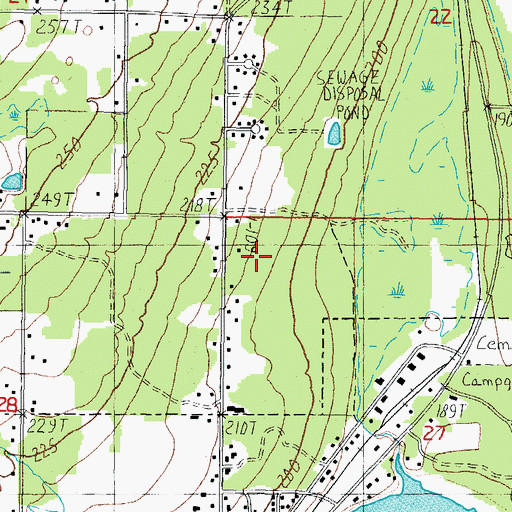 Topographic Map of WDXW-AM (L'Anse), MI