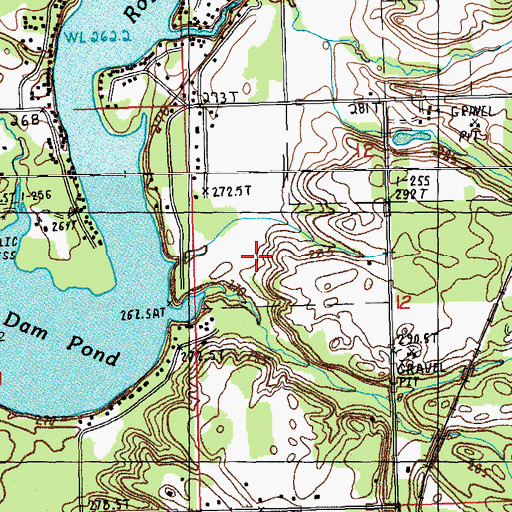 Topographic Map of WWTG-AM (Stanwood), MI