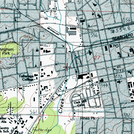 Topographic Map of Star of Zion African Methodist Episcopal Church, AL