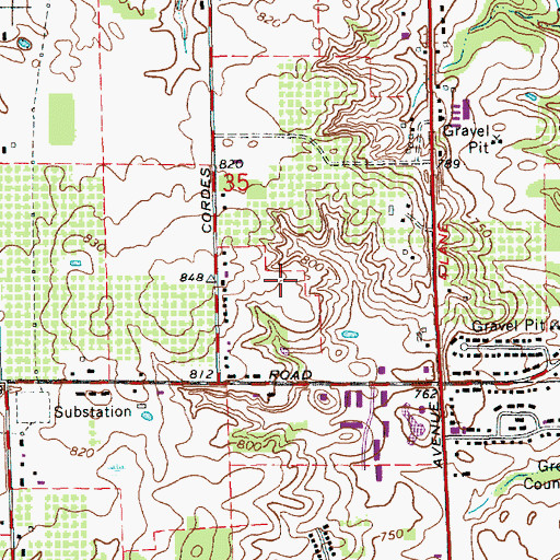 Topographic Map of WLHT-FM (Grand Rapids), MI