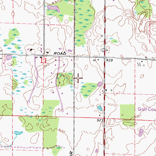 Topographic Map of WHMI-FM (Howell), MI