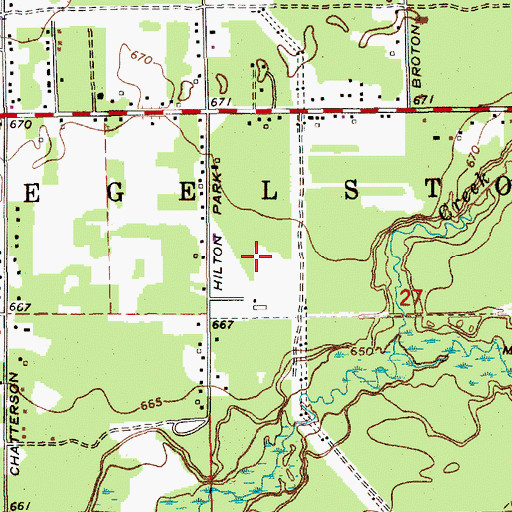 Topographic Map of WMUS-FM (Muskegon), MI