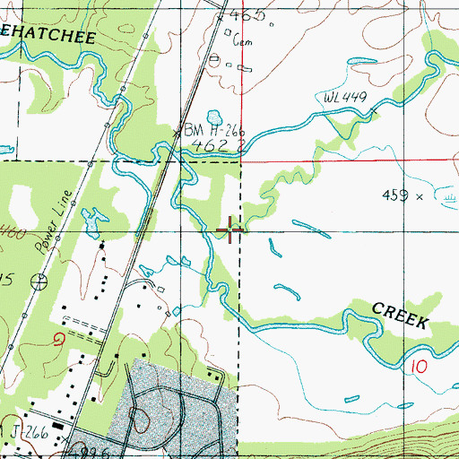 Topographic Map of Talimachusy (historical), AL