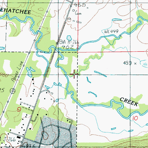 Topographic Map of Talimachusy (historical), AL