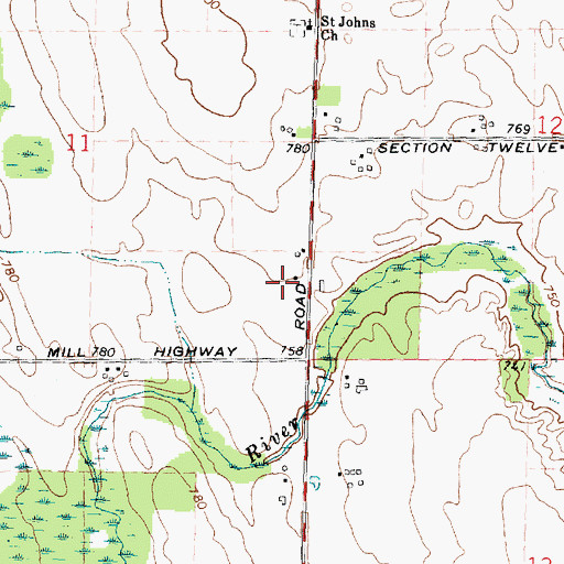 Topographic Map of WMLQ-FM (Rogers City), MI