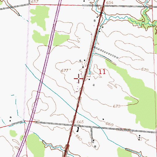 Topographic Map of WYSS-FM (Sault Sainte Marie), MI