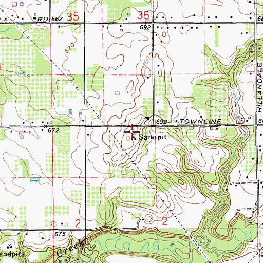 Topographic Map of WIRX-FM (Saint Joseph), MI