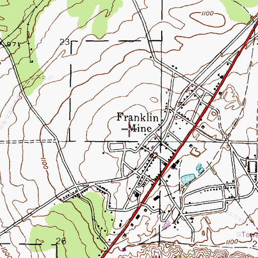 Topographic Map of WHTA-TV (Calumet), MI