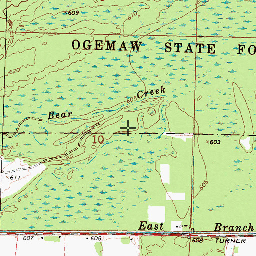 Topographic Map of Ipperwash Scarp, MI