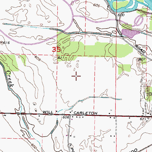 Topographic Map of WNZK-AM (Dearborn Heights), MI