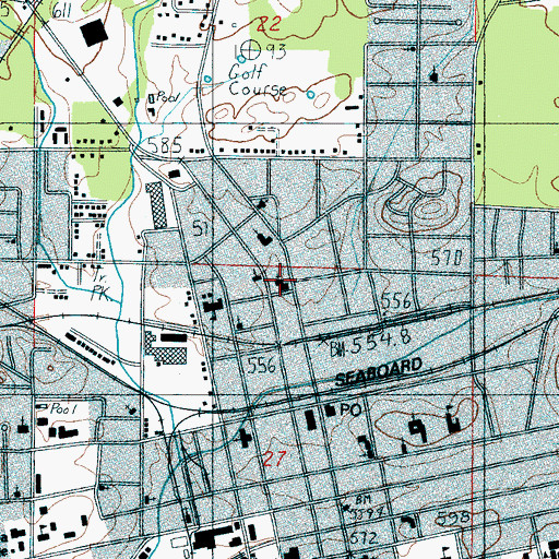 Topographic Map of Trinity United Methodist Church, AL