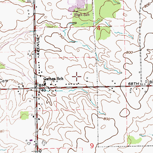 Topographic Map of WMAX-AM (Kentwood), MI