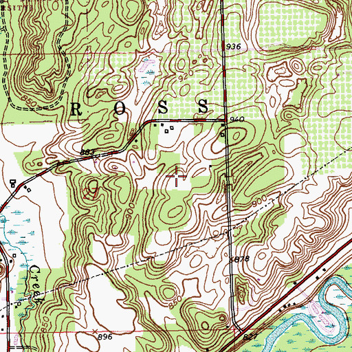 Topographic Map of WKFR-FM (Battle Creek), MI