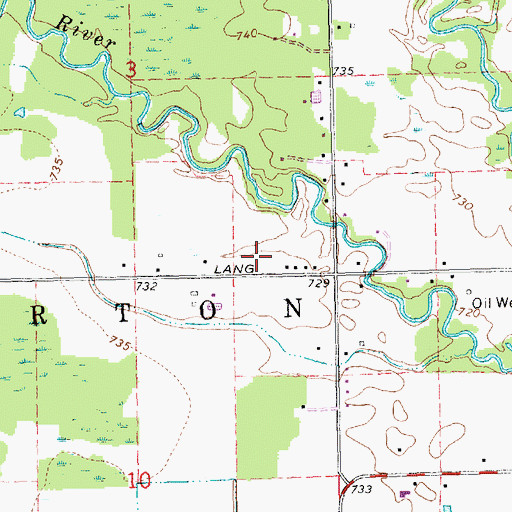 Topographic Map of WMRX-FM (Beaverton), MI