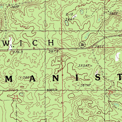 Topographic Map of WAAQ-FM (Big Rapids), MI