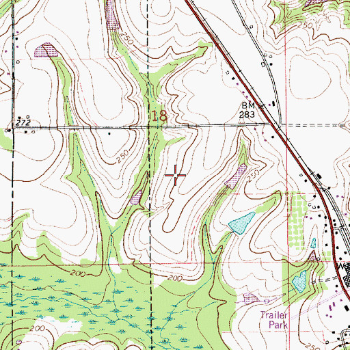 Topographic Map of Welcome Springs School (historical), AL