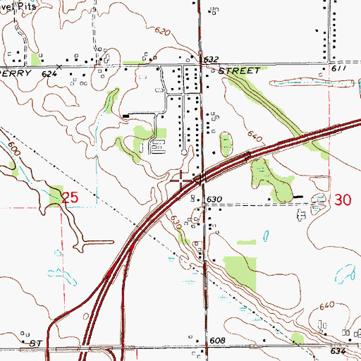 Topographic Map of WJQK-FM (Zeeland), MI