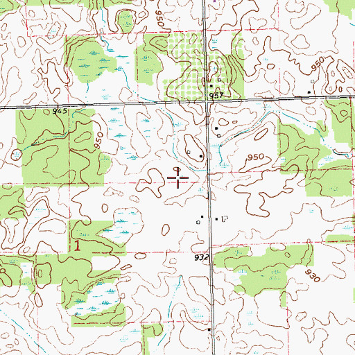 Topographic Map of Township of Amboy, MI