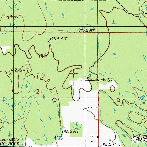 Topographic Map of Township of Bay de Noc, MI