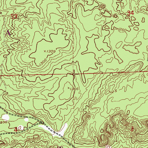 Topographic Map of Township of Bear Lake, MI
