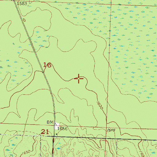 Topographic Map of Township of Bessemer, MI