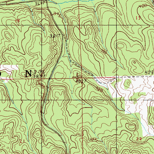 Topographic Map of Township of Boon, MI