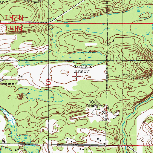 Topographic Map of Township of Breen, MI
