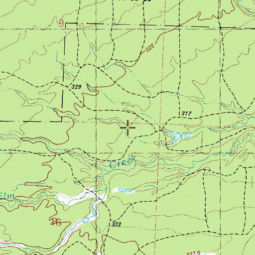 Topographic Map of Township of Carp Lake, MI
