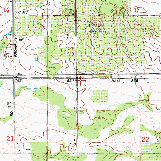 Topographic Map of Township of Casnovia, MI