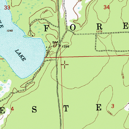 Topographic Map of Township of Chester, MI