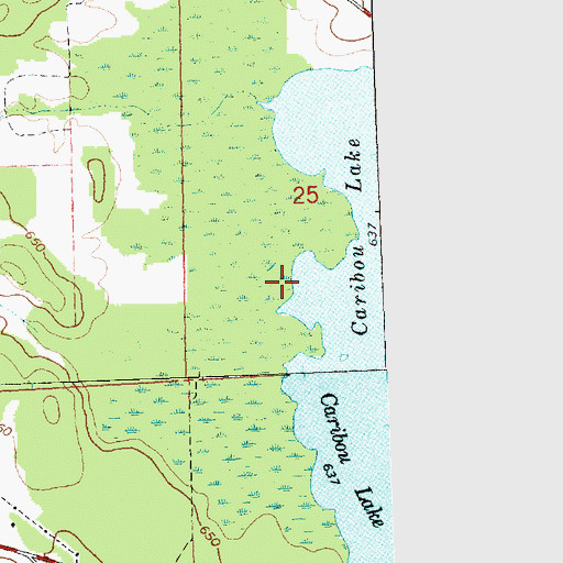 Topographic Map of Township of Detour, MI