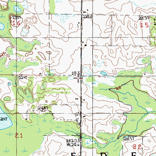 Topographic Map of Township of Eden, MI